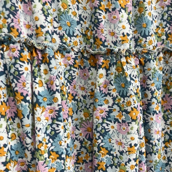 Ava Christine Ruffled Flowery Flowy Pull-on Rayon Skirt, Size Small - Picture 10 of 14